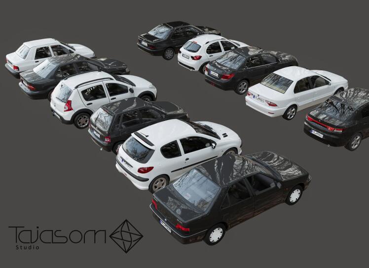 مدل سه بعدی ماشین ایرانی رایگان