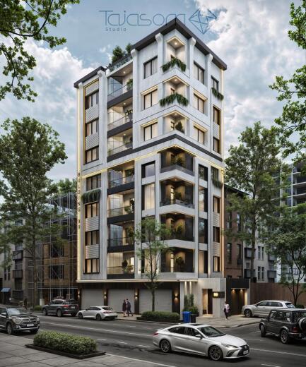 قیمت رندر نما ساختمان مدرن