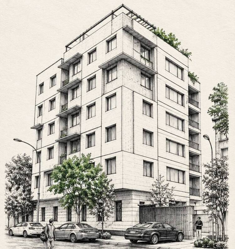 طراحی نمای ساختمان