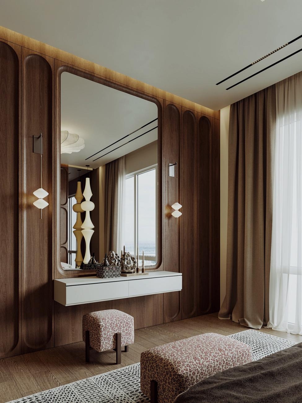 صحنه داخلی لوکس اتاق خواب 3ds Max
