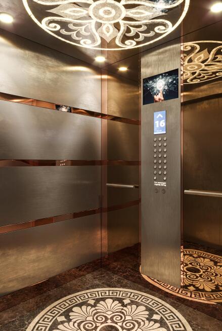 طراحی داخلی کابین آسانسور