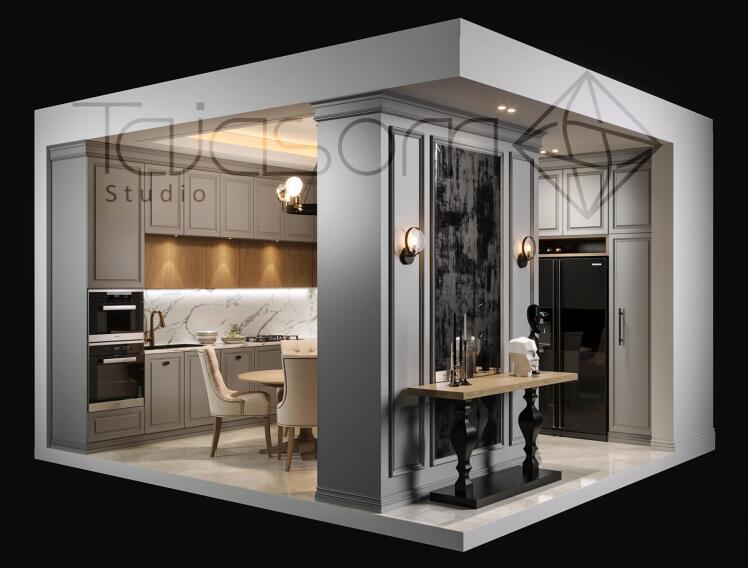 آبجکت آشپزخانه کلاسیک