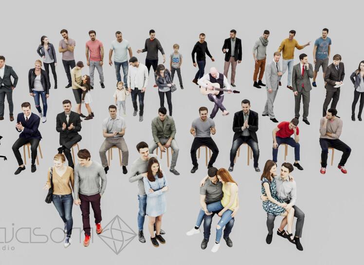 آبجکت انسان تری دی مکس