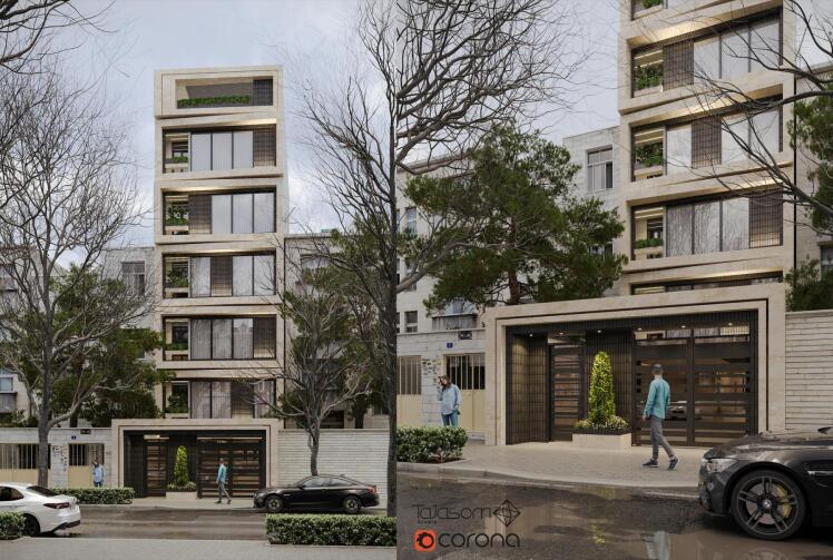 رندر نما ساختمان با تری دی مکس